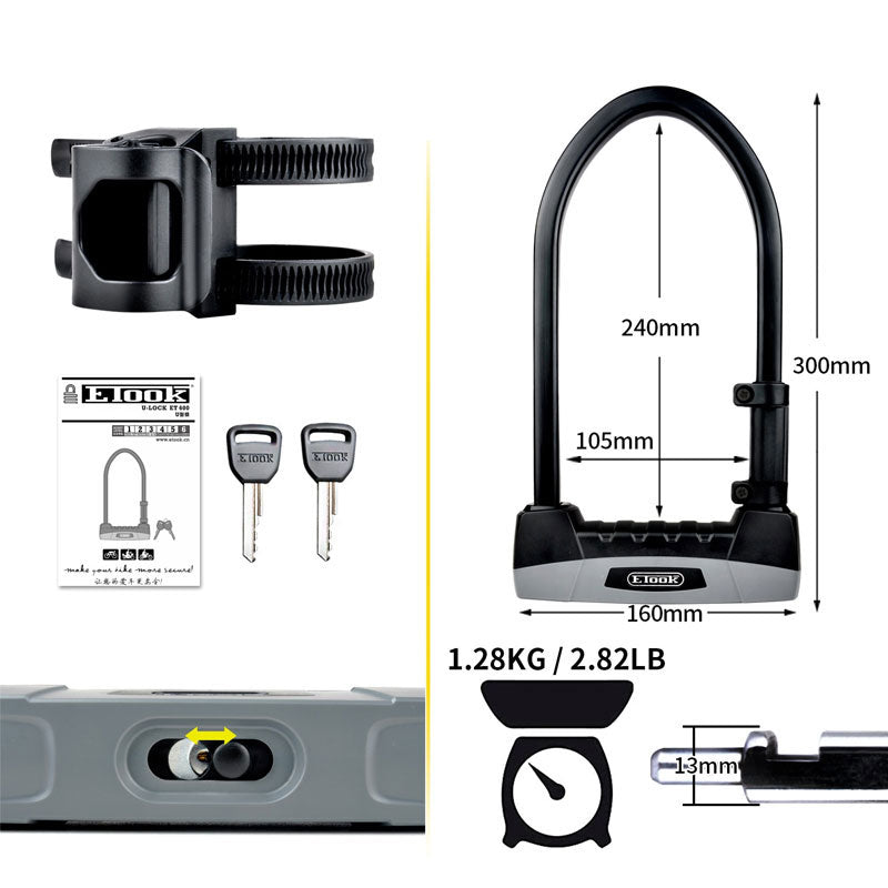 TitanGuard™ Armored U-Lock