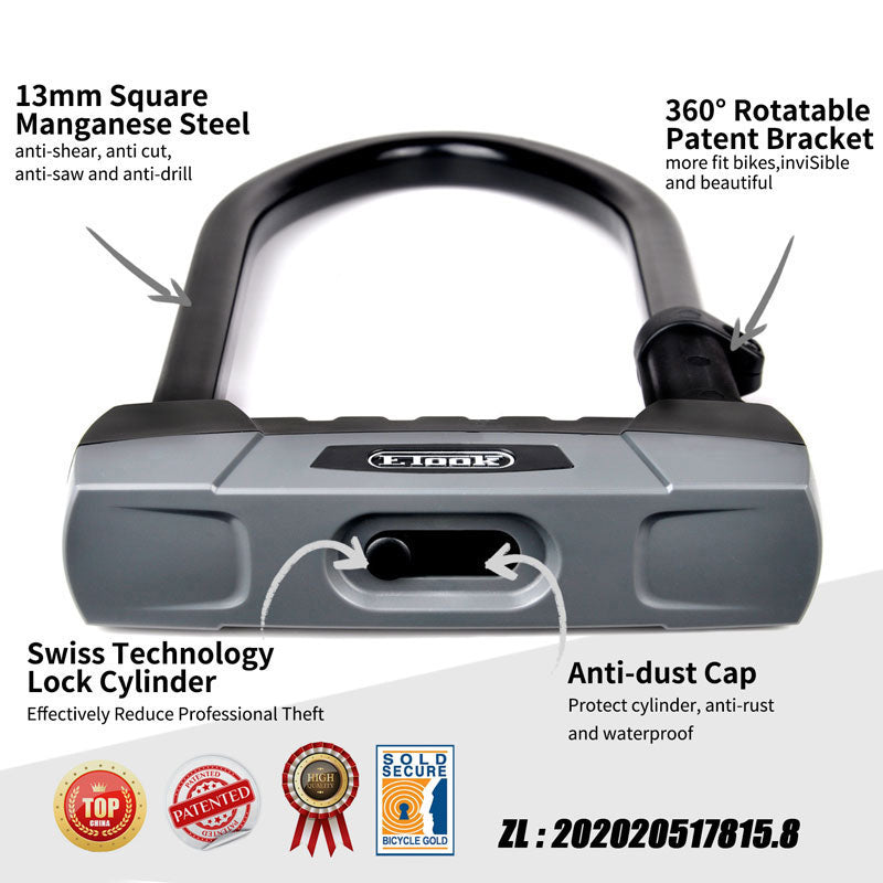 TitanGuard™ Armored U-Lock